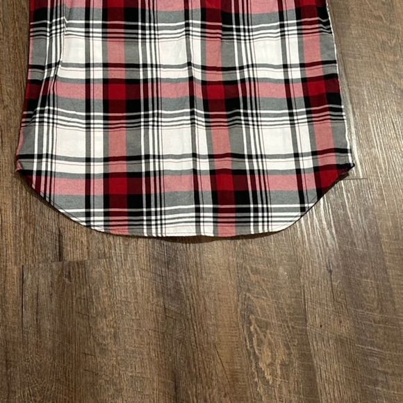 NWT AKADEMIKS Black/Red/Multi PLAID Twill 2-POCKET Men's BUTTON-UP Shirt Sz XL - Picture 4 of 9